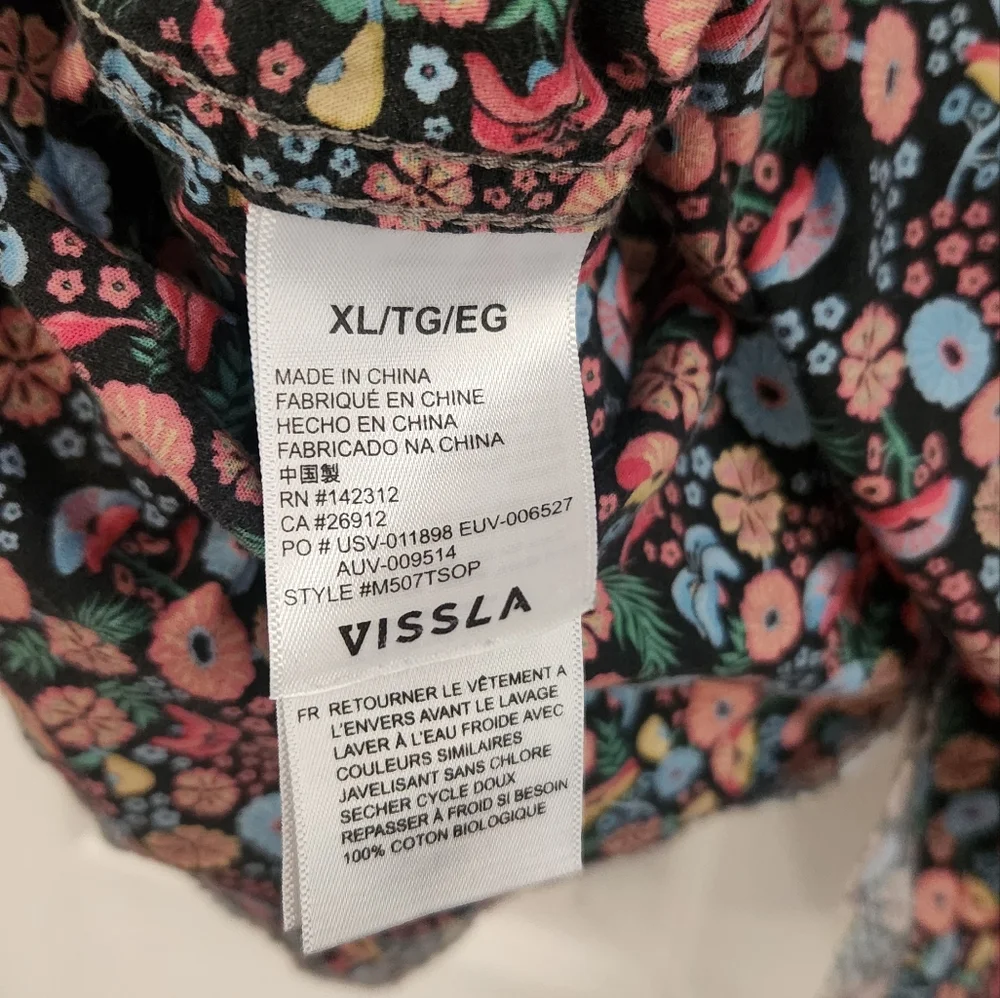 Vissla Floral Short Sleeve Shirt - Picture 9 of 11